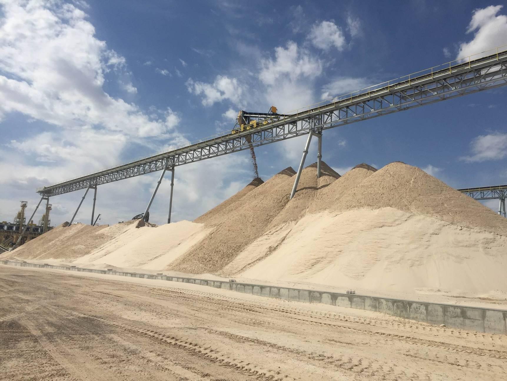 Frac Sand mining at the El Dorado Mine in the Permian Basin